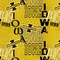 Sykel Enterprises-University of Iowa Cotton Quilting Fabric-Iowa Hawkeyes Letters Cotton Fabric Sold by the Yard